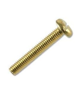3/16X17  TORNILLO REDONDO RANURADO DIN 86 LATON