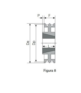 POLEA TAPER 140 1 CANAL SPZ (1610)