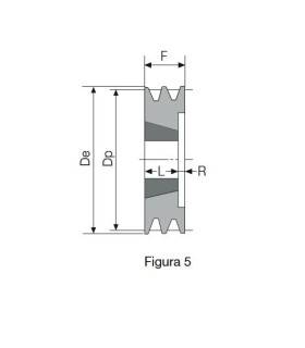 POLEA TAPER 140 2 CANALES SPZ (1610)