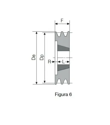 POLEA TAPER 140 4 CANALES SPZ (2012)
