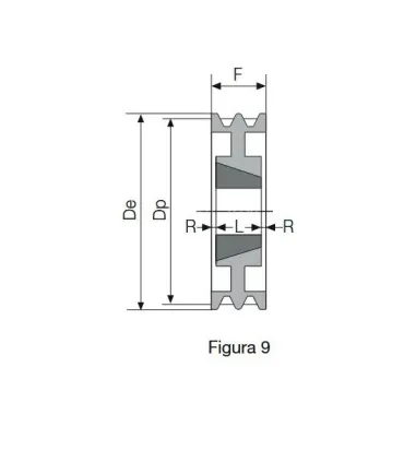 POLEA TAPER 280 6 CANALES SPC (3535)