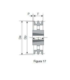 POLEA TAPER 560 2 CANALES SPB (3020)