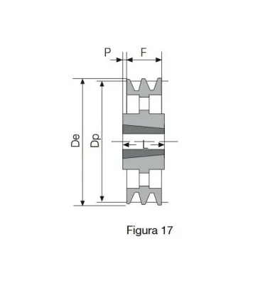 POLEA TAPER 560 2 CANALES SPB (3020)