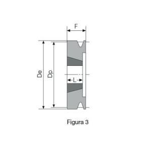 POLEA TAPER 56 1 CANAL SPZ (1008)