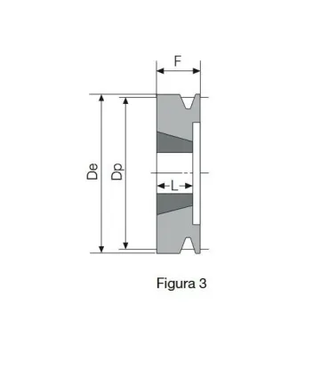 POLEA TAPER 56 2 CANALES SPZ (1008)