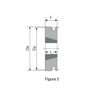 POLEA TAPER 60 1 CANAL SPZ (1008)