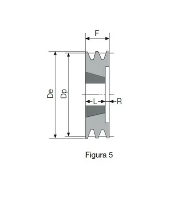POLEA TAPER 95 4 CANALES SPZ (1610)