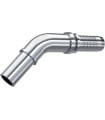 ESPIGA LISA 45° MÉTRICA INOX Ø 6 DN 1/8"