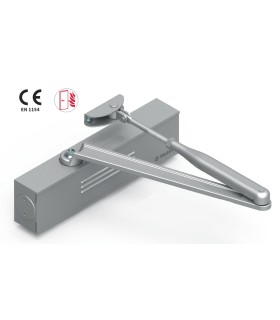 CIERRAPUERTAS STANDARD UNIK 3600 PLATA EN5 hasta 100kg. Con retención.