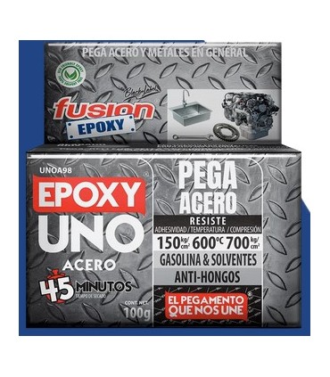 PEGAMENTO FUSION EPOXICO ACERO UNOA98 100 GR