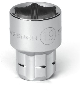ESTUCHE LLAVES CARRACA HUECAS 1/4 Y 3/8 GEAR HASTA 19mm
