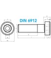 M16X40 TORNILLO ALLEN CAB.BAJA DIN 6912 12.9 NEGRO