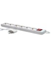 BASE MULTIPLE 5 TOMAS+PULSADOR CABLE 1,5 MT