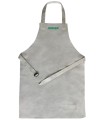 MANDIL CUERO SOLDADURA GRIS