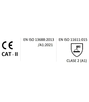 MANDIL CUERO SOLDADURA GRIS