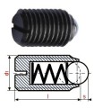 POSICIONADOR BOLA+MUELLE M8x16 DEST.PLANO
