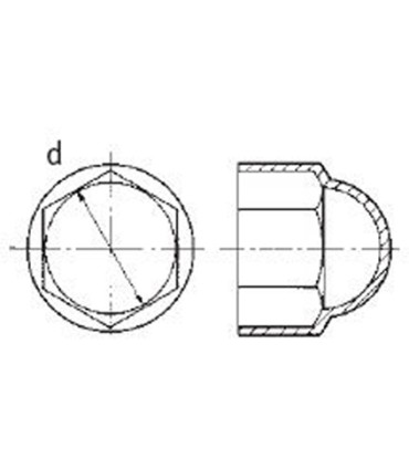 TAPON TORNILLO NEGRO LLAVE 27MM (M-18)