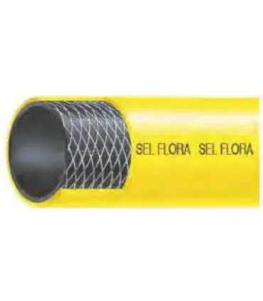 ROLLO 25 METROS TUBO JARDIN AMARILLO Ø15MM