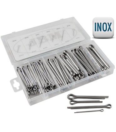 KIT SURTIDO 144 CLAVIJAS PARTIDAS INOXIDABLE