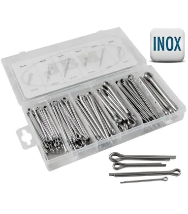 KIT SURTIDO 144 CLAVIJAS PARTIDAS INOXIDABLE