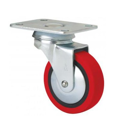 RUEDA POLIU.GIR. C/PLETINA 30 mm ALEX 2-2563 15Kg
