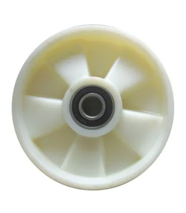 RUEDA NYLON TRANSPALETA 200x50 EJE 20 CON RODAMIENTOS