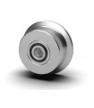RUEDA HIERRO VAGONETA Ø50x40 /VALONA 62MM EJE 15mm CARGA 500Kgs