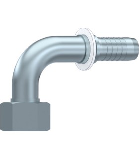 HEMBRA GIRATORIA 90° MÉTRICA CON JUNTA Ø 8 L 14X1,5 DN 1/4"