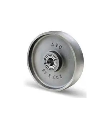 RUEDA HIERRO C/RODAMIENTO Ø 150X38 EJE 17MM 750KG