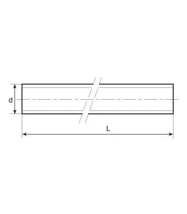 VARILLA ROSCADA DIN 975 8.8 NEGRA (80K) M14