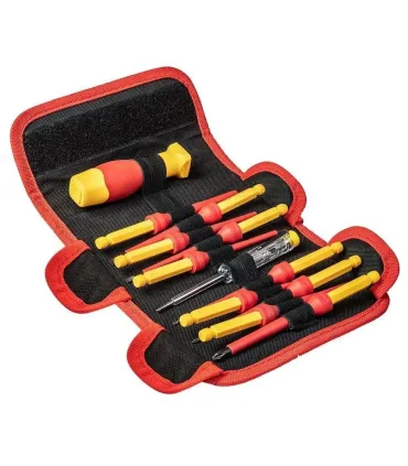 ESTUCHE DESTORNILLADOR 13+1 DE VARILLAS AISLADAS 1000V