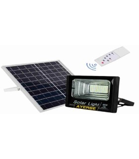 FOCO FIJO LED 60W CON PANEL SOLAR +MANDO
