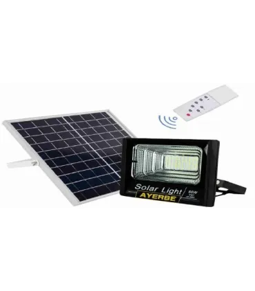 FOCO FIJO LED 60W CON PANEL SOLAR +MANDO