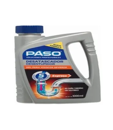 BOTELLA 1 LIT DESINCRUSTANTE DESATASCADOR WC GEL EXPRESS PASO