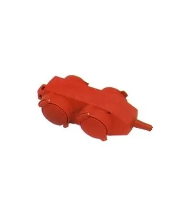 BASE MULTIPLE 4 TOMAS S/CABLE CON TAPA 10/16A 250V 3500W