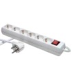 BASE MULTIPLE 6 TOMAS + PULSADOR CABLE 1,5 MT
