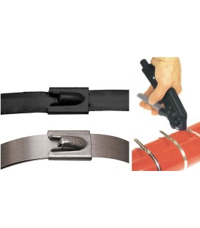 BRIDA INOX FLEJE 4.6x259MM CIERRE BOLA