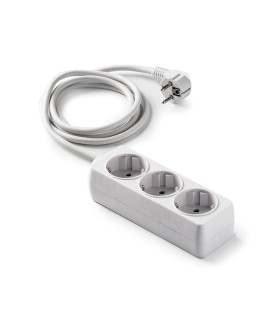 BASE MULTIPLE 3 TOMAS 36802 16A-250 CON TTL 1,5mts.