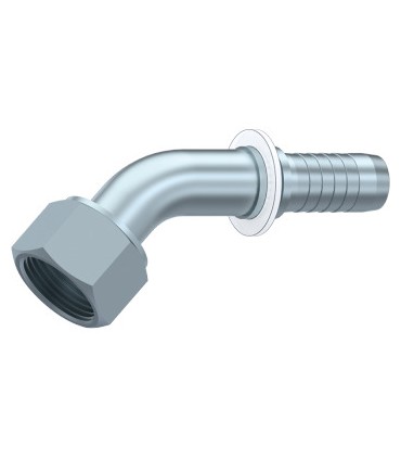 HEMBRA GIRATORIA ORFS 45° ASIENTO PLANO 1" - 14H UNF DN 1/2"