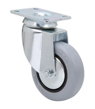 RUEDA GIRAT. 10BH100CP-PLGI GOMA GRIS ALEX 3-0004