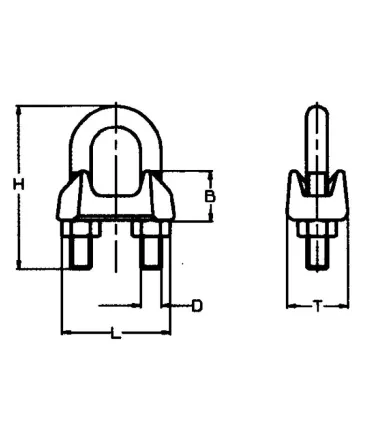 SUJETACABLE GALV.DIN-741 19mm 3/4"