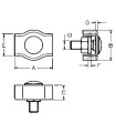 SUJETACABLES PLANO SIMPLE CABLE 4mm SPS-204