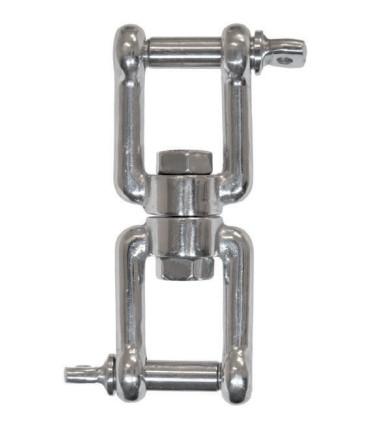 GRILLETE GIRATORIO DOBLE INOX 8mm 400Kg