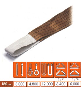 ESLINGA NYLON 5000 KG 1,5m ROJA