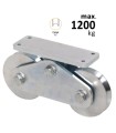 POLEA TANDEM PUERTA 120X20U GUIA REDONDA Ø20 1.200Kg