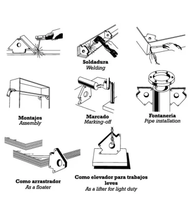 ESCUADRA MAGNETICA Q-2 SOLDAR 100x155mm