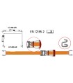 JUEGO TRINCAJE (TENSOR+CINTA) 50MMx8MT G/DOBLE ABIERTO