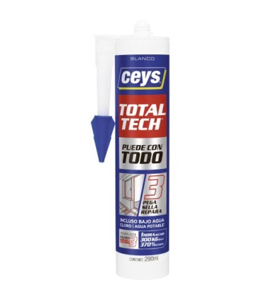 CARTUCHO ADHESIVO SELLADOR T-TECH BLANCO 290 ml