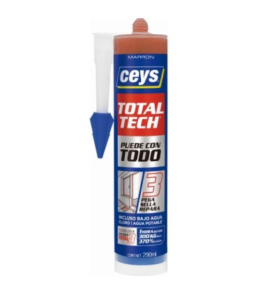 CARTUCHO ADHESIVO SELLADOR T-TECH MARRON 290 ml