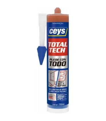CARTUCHO ADHESIVO SELLADOR T-TECH MARRON 290 ml